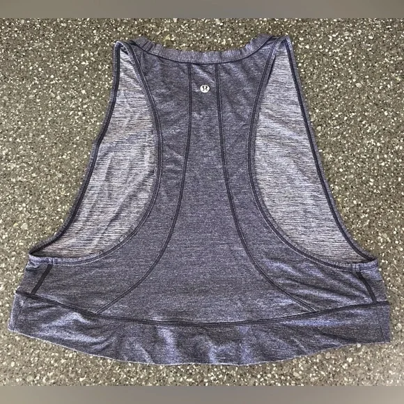 Lululemon Pace Perfect Tank Running Cropped Workout Gym Yoga Fitness Activewear - Picture 7 of 8